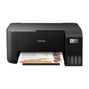 Epson EcoTank L3210 A4 All-in-One Ink Tank Printer, 5760 x 1440 dpi Resolution, Print/Scan/Copy, Up to 33.0 ppm Print Speed, 180 x 1 Nozzles, Spill Free, Error Free Refilling, USB, Black