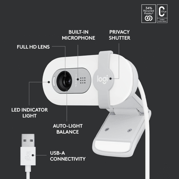 LOGITECH-BRIO-100-FULL-HD-WEBCAM--WHITE-5