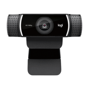 Logitech C922 Pro Stream Full HD Webcam, Built-In Dual-Mic Stereo Sound,  Auto-Light Correction, Hyperfast Frame Rate, 78° Diagonal FOV, Autofocus, Black