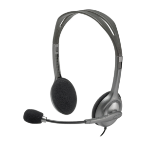 Logitech Stereo Headset H110 with Noise Cancelling Microphone - Bulk Packaging - 3.5mm Dual Plug Wired Headset