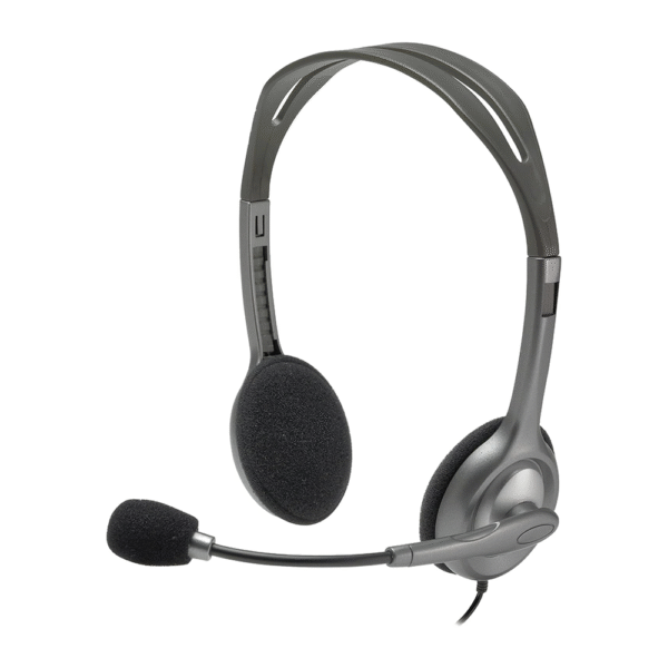 LOGITECH H110 3.5MM DUAL JACK WIRED HEADSET (4)