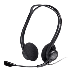 Logitech H960 USB Headset, Wired, PC, Noise Cancelling Microphone, Plug And Play, Black