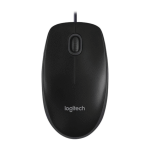 Logitech B100 Optical USB Mouse Black – Mouse, 800 dpi, USB, Optical (Black)