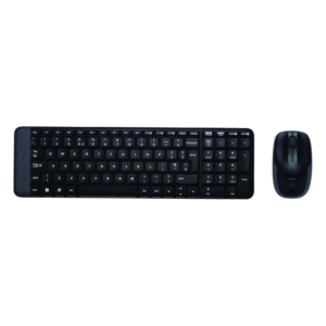 Logitech MK220 Wireless Compact Keyboard and Mouse Combo for Windows, 24 Month Battery, Compatible with PC, Laptop - Black