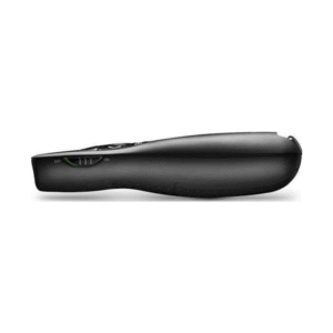 Logitech R400 Wireless Presentation Remote 2.4 GHz USB-Receiver Red Laser Pointer 15-Meter Operating Range 6 Buttons Intuitive Slideshow Control Battery Indicator PC