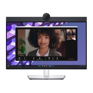 Dell P2424HEB Conferencing Monitor, 23.8" FHD IPS Display, 60Hz Refresh Rate, 5ms (Fast GtG) Response Time, Built-In 4mp RGB + IR 2K Camera, 2x 5w Built-In Speaker, ComfortView Plus